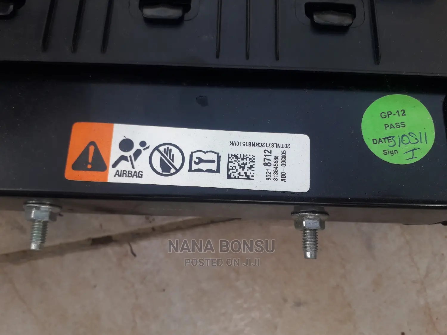 2012- 2016 Chevrolet Cruze Front Air Bag
