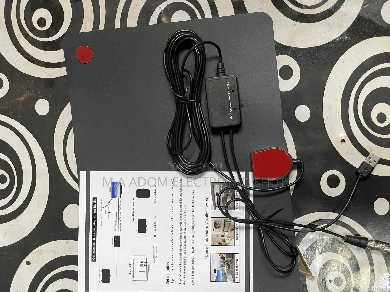 Indoor Digital Antenna With 5v Channel Booster