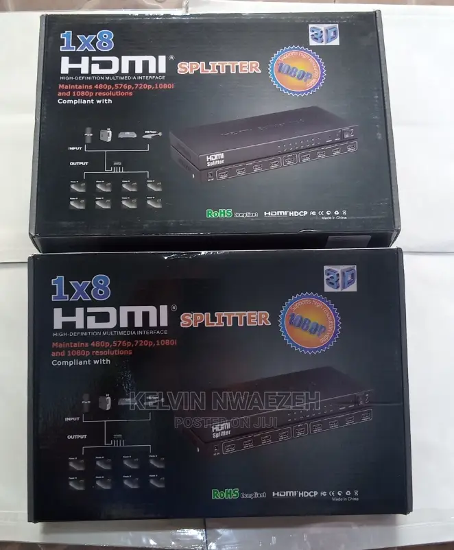 8 Port HDMI Splitter 4K
