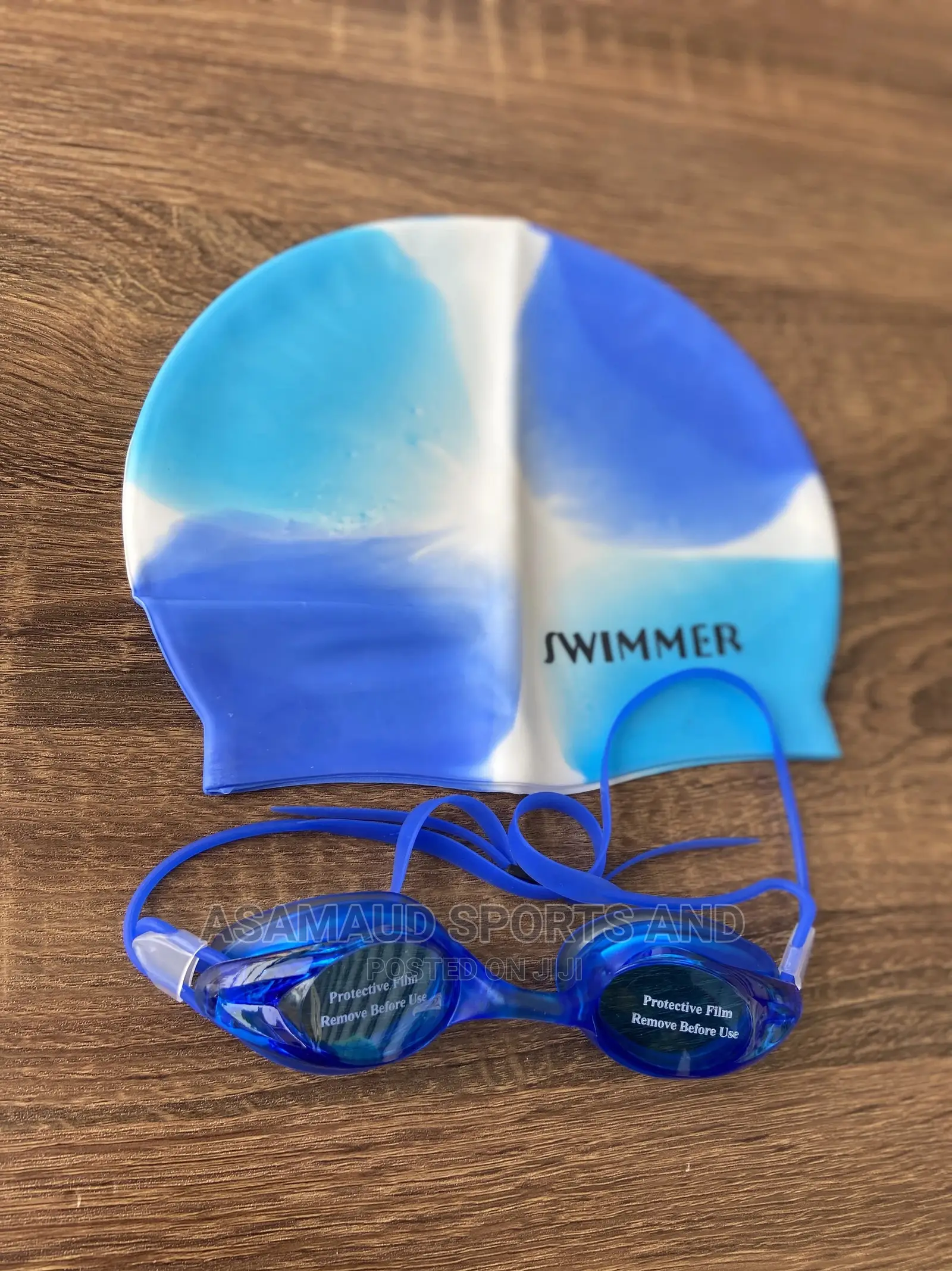 Swimming Goggles and Head Cover for Kids