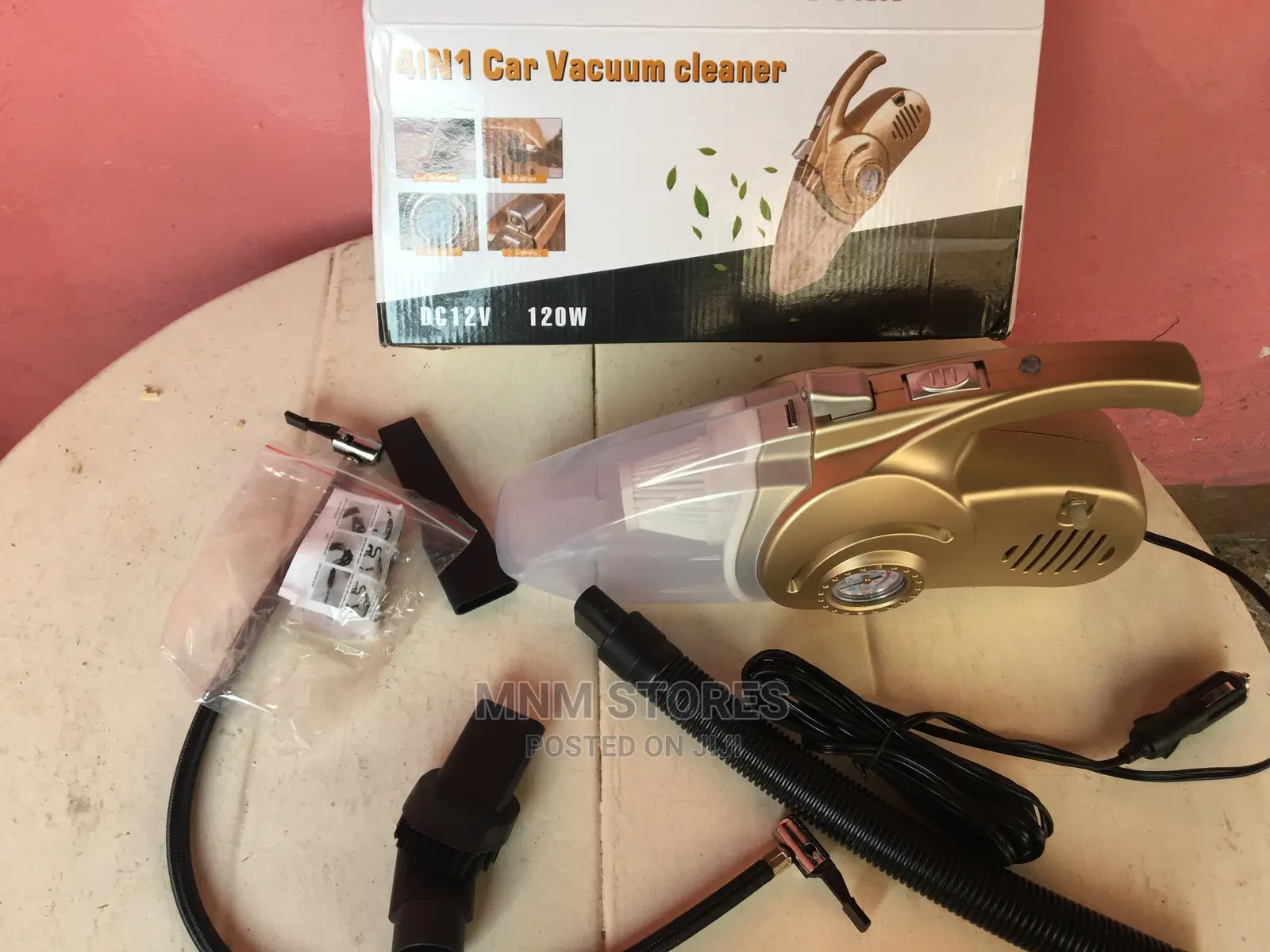 High Pressure Car Vacuum Cleaner With Inflator