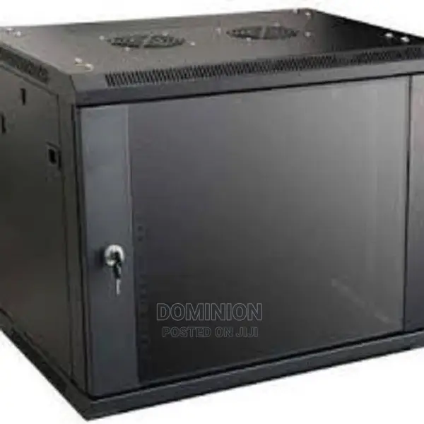 4U 600X600 Glass Door Rack Cabinet With Fan(Black)