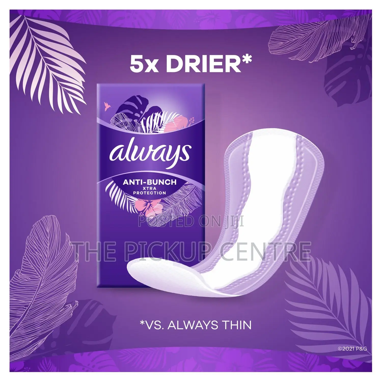 Always Anti-Bunch Xtra Protection Daily Liners,Long (50pcs)
