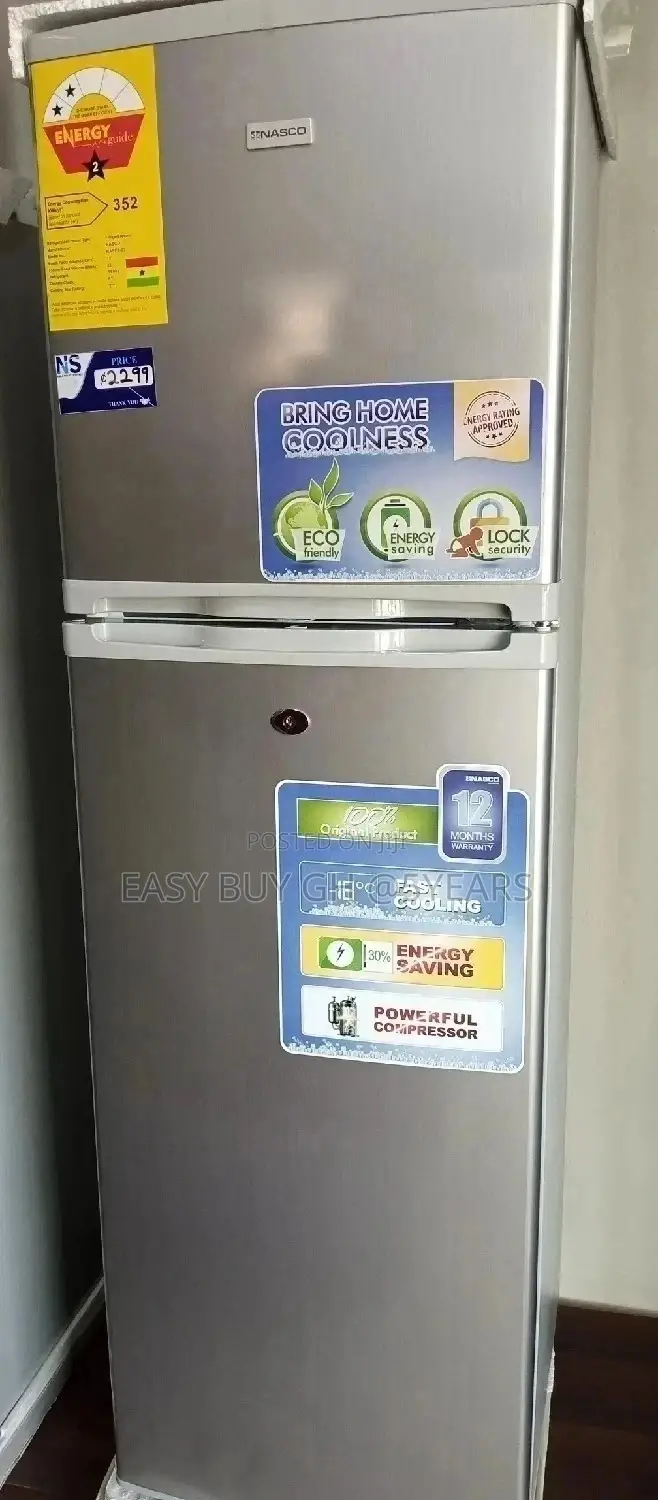 NASCO Fridge 2door Fridge Top Fridge + Freezer 222L Fridge
