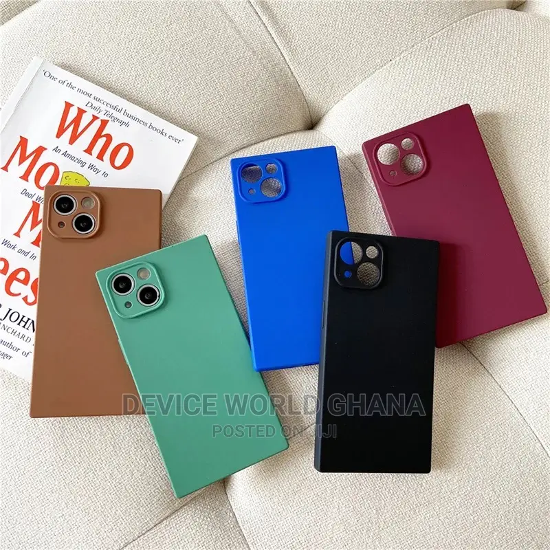 Square Edged Silicone Case 4 iPhone 13pmax 13p12pmax 12p 11p