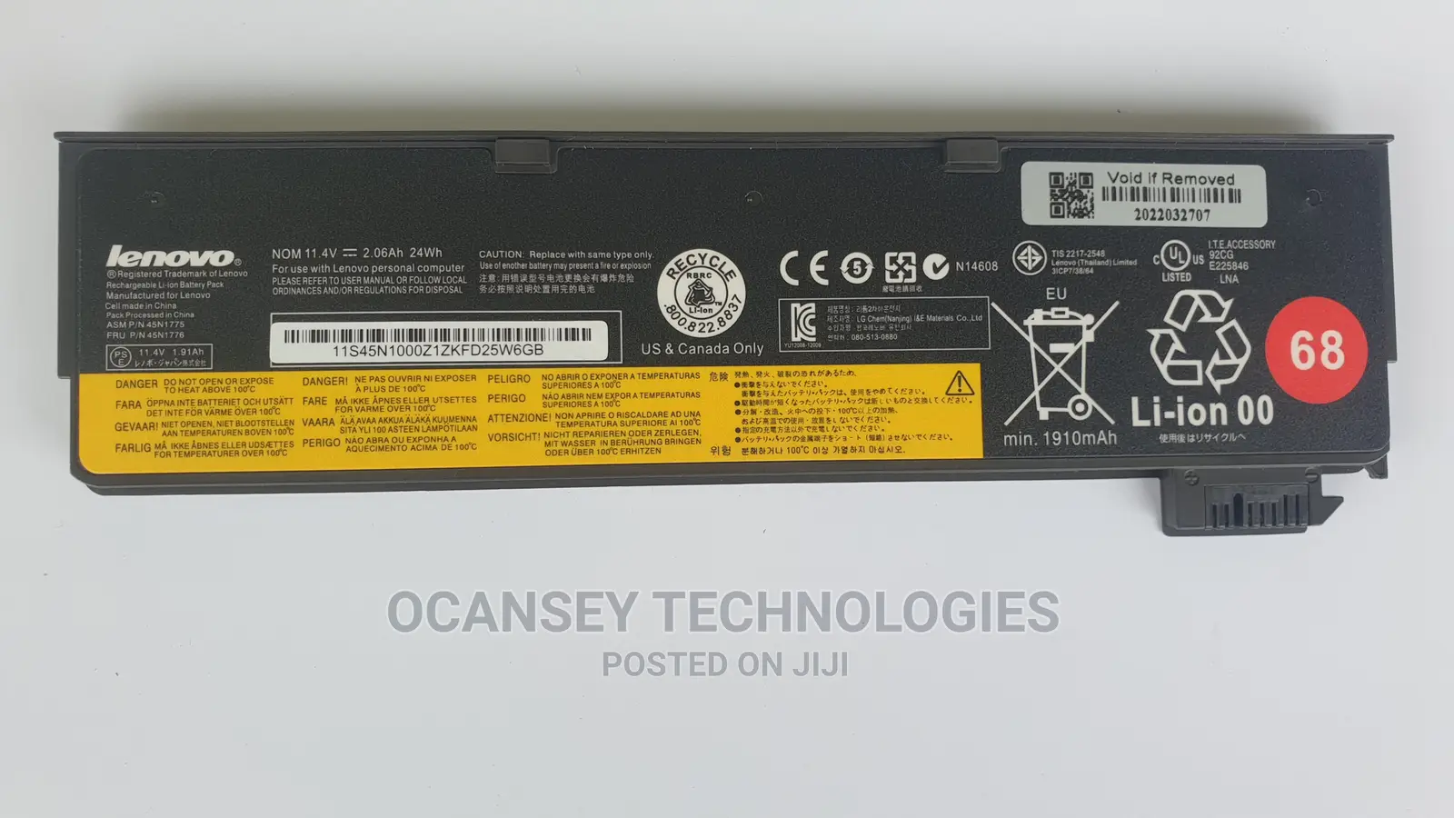Original Lenovo 45n1126 Battery for 240/ T440/ T450 / X270, W550