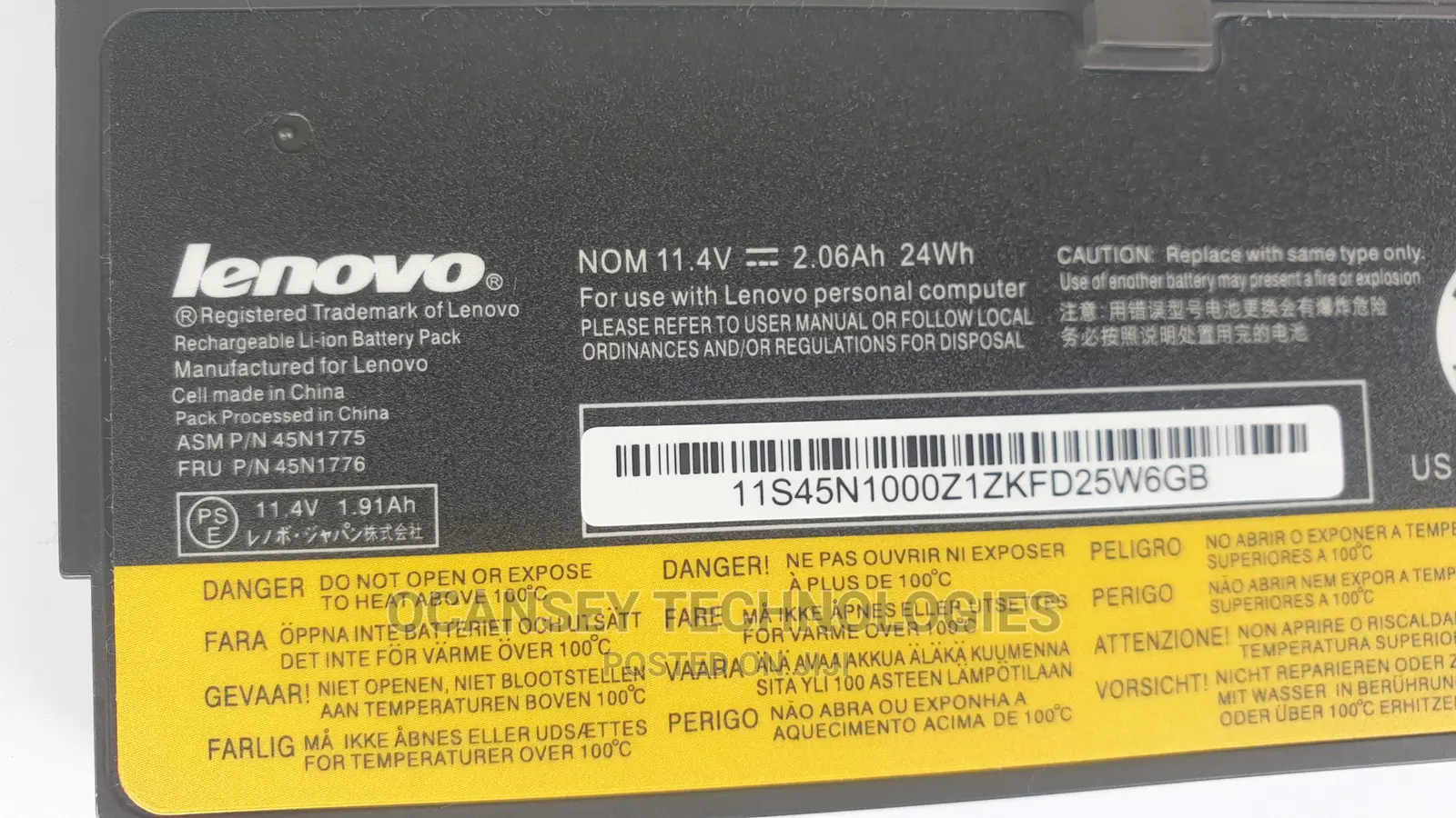 Original Lenovo 45n1126 Battery for 240/ T440/ T450 / X270, W550