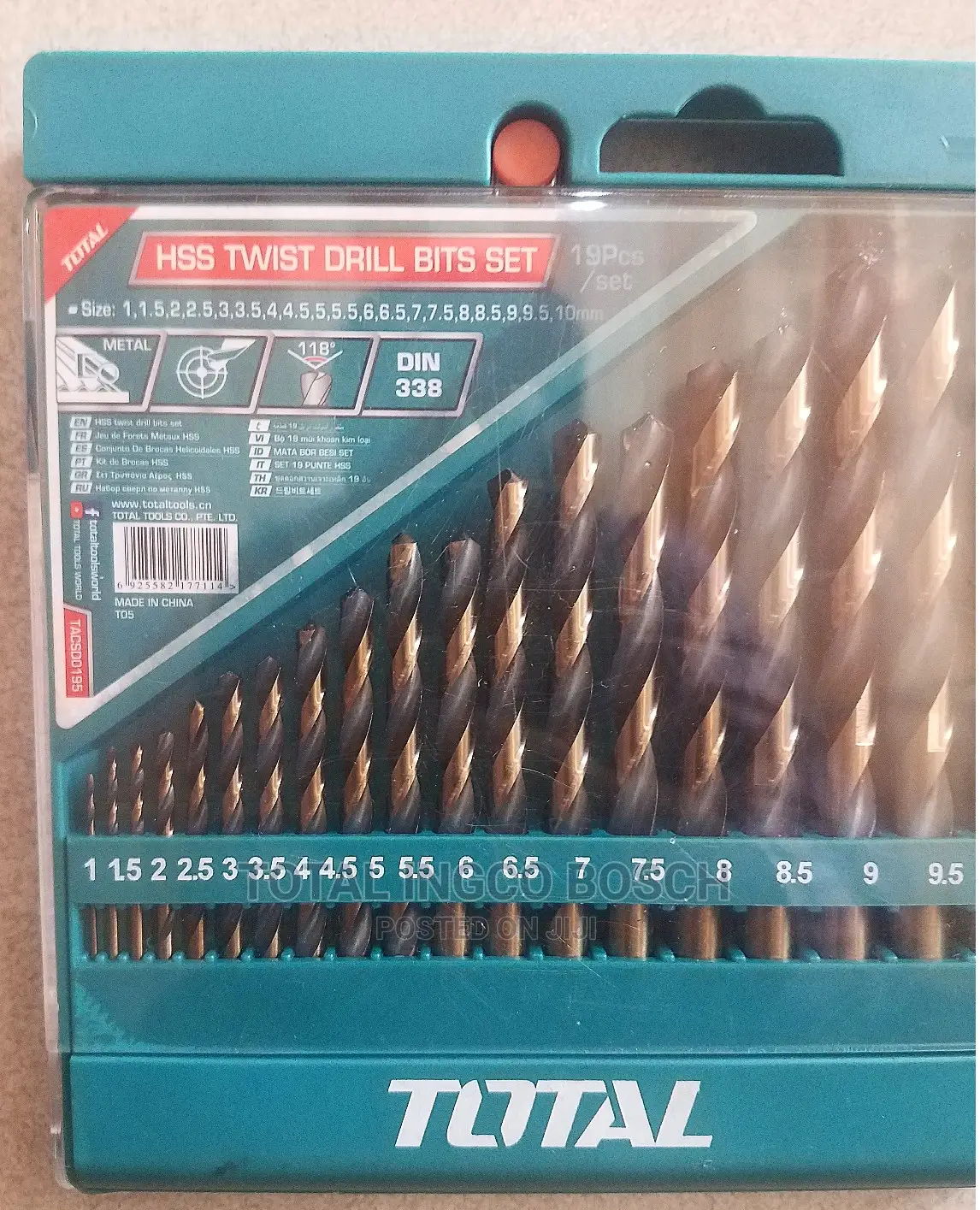 Total HSS Twist Drill Bit Set