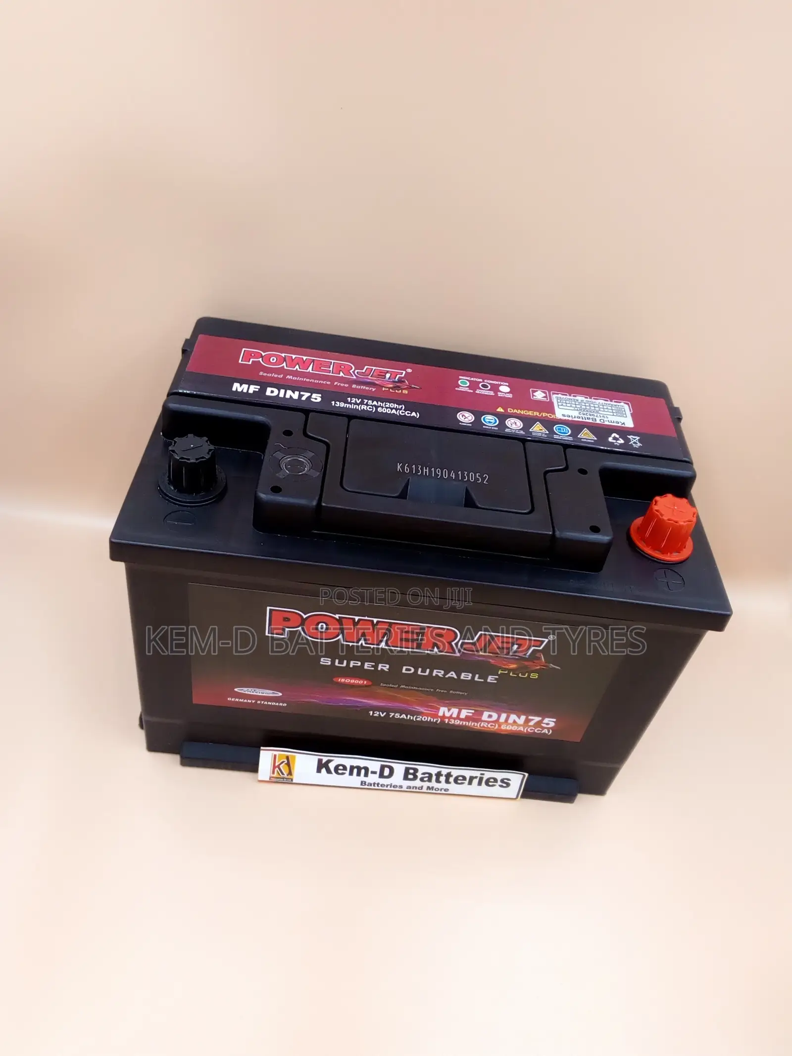 15 Plates Battery Power Jet Batteries- Free House Delivery