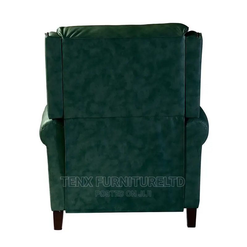 Genuine Leather Manual Club Recliner