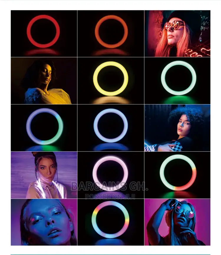 10 Inches RGB Ring Light With Stand (Back Friday Deal)