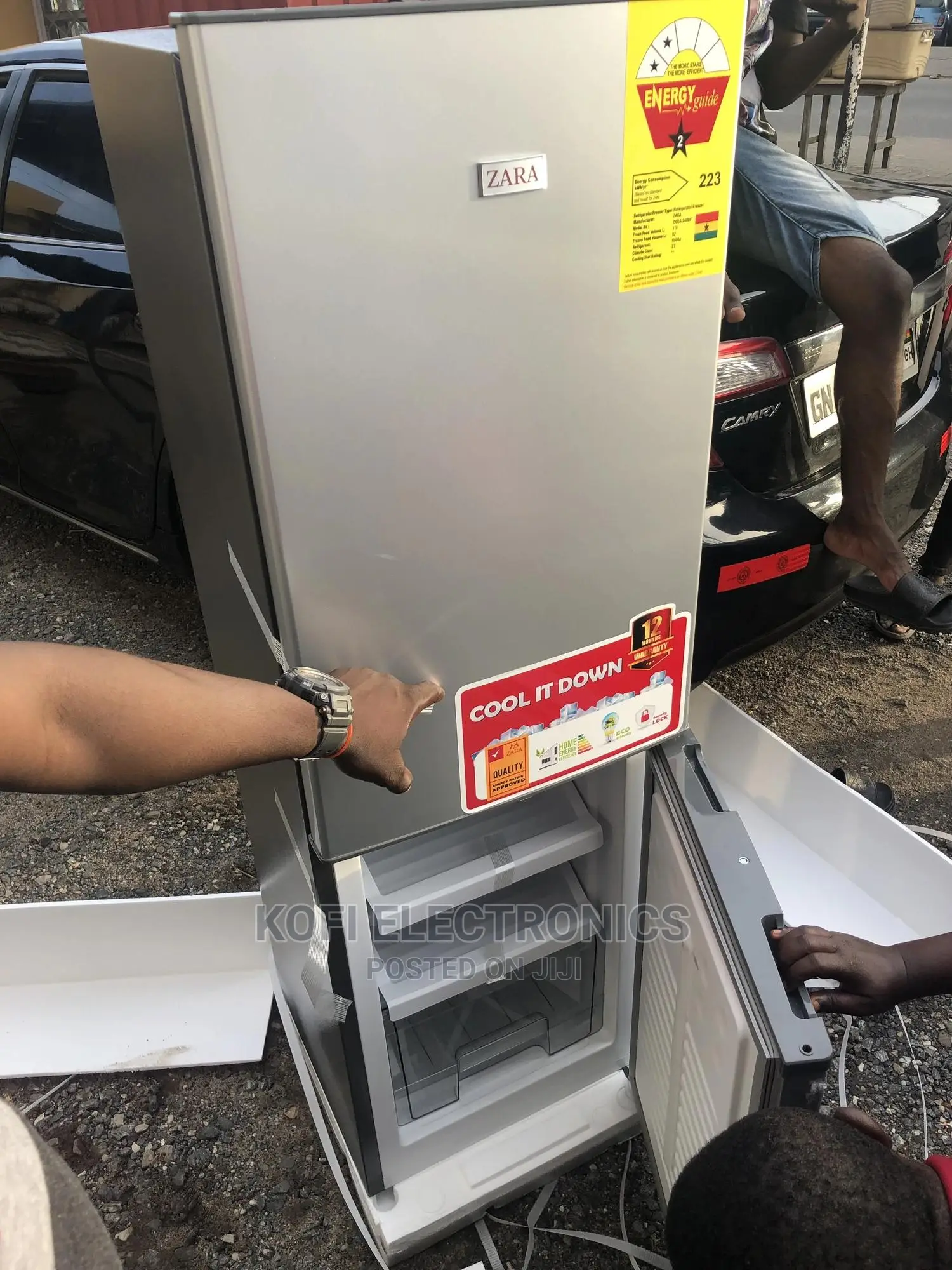Light-Stainless Zara ZAR-240BF 201 Litres Double Door Fridge