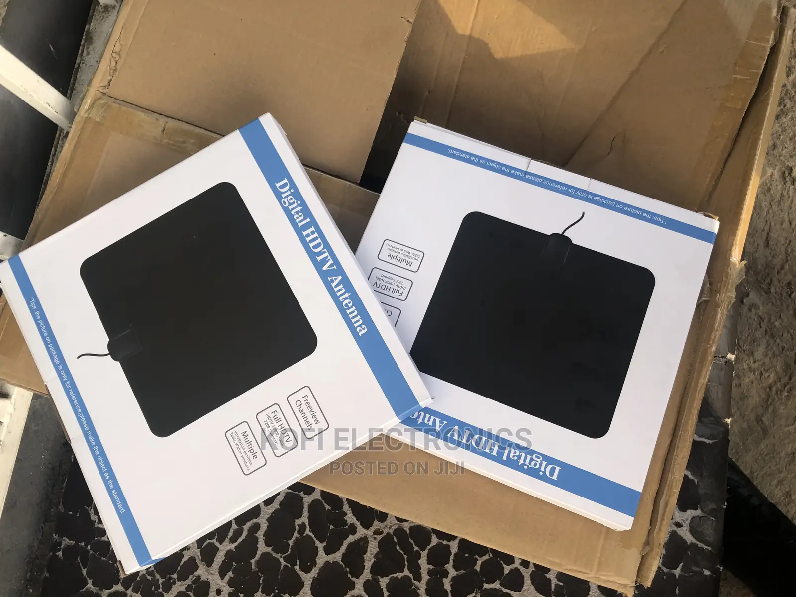 Unique Black Indoor Digital TV Antenna Long 400+Mile Range