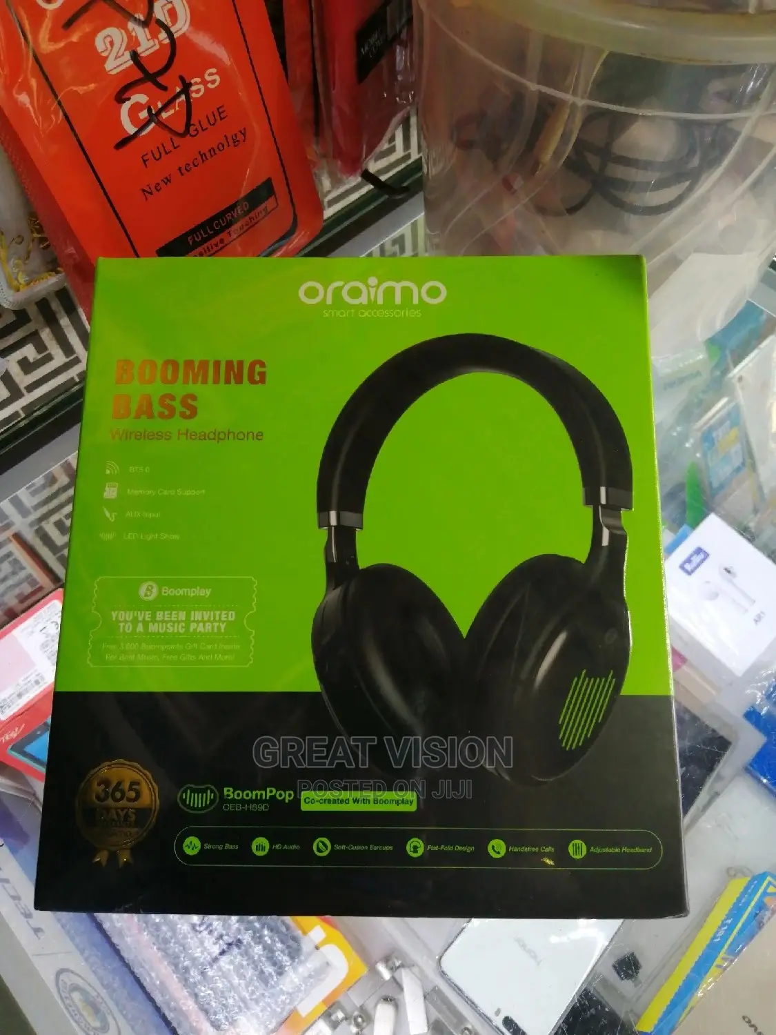 Oraimo Wireless Boom Pop Headphone