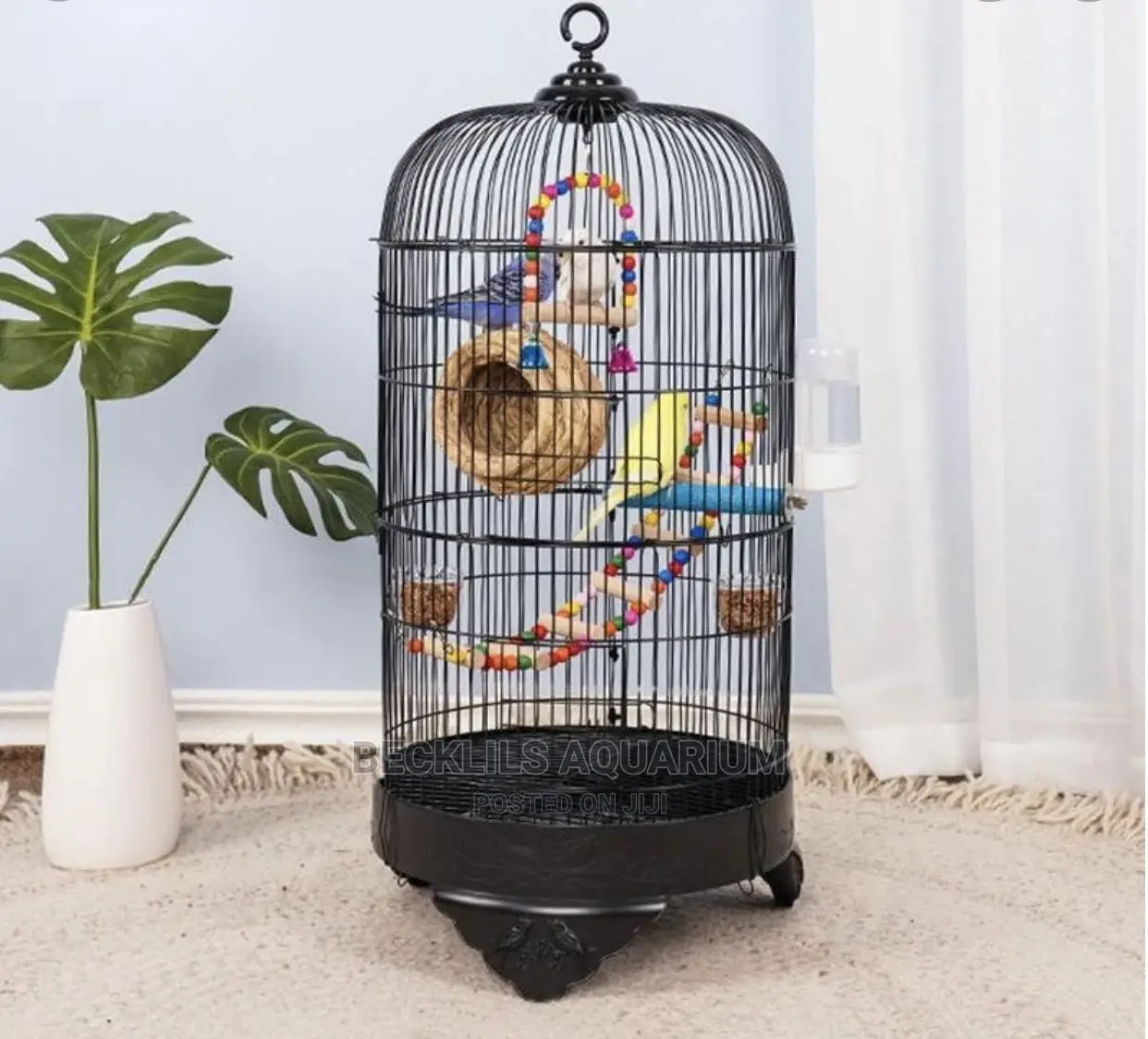 Large Metallic Parrot Cages