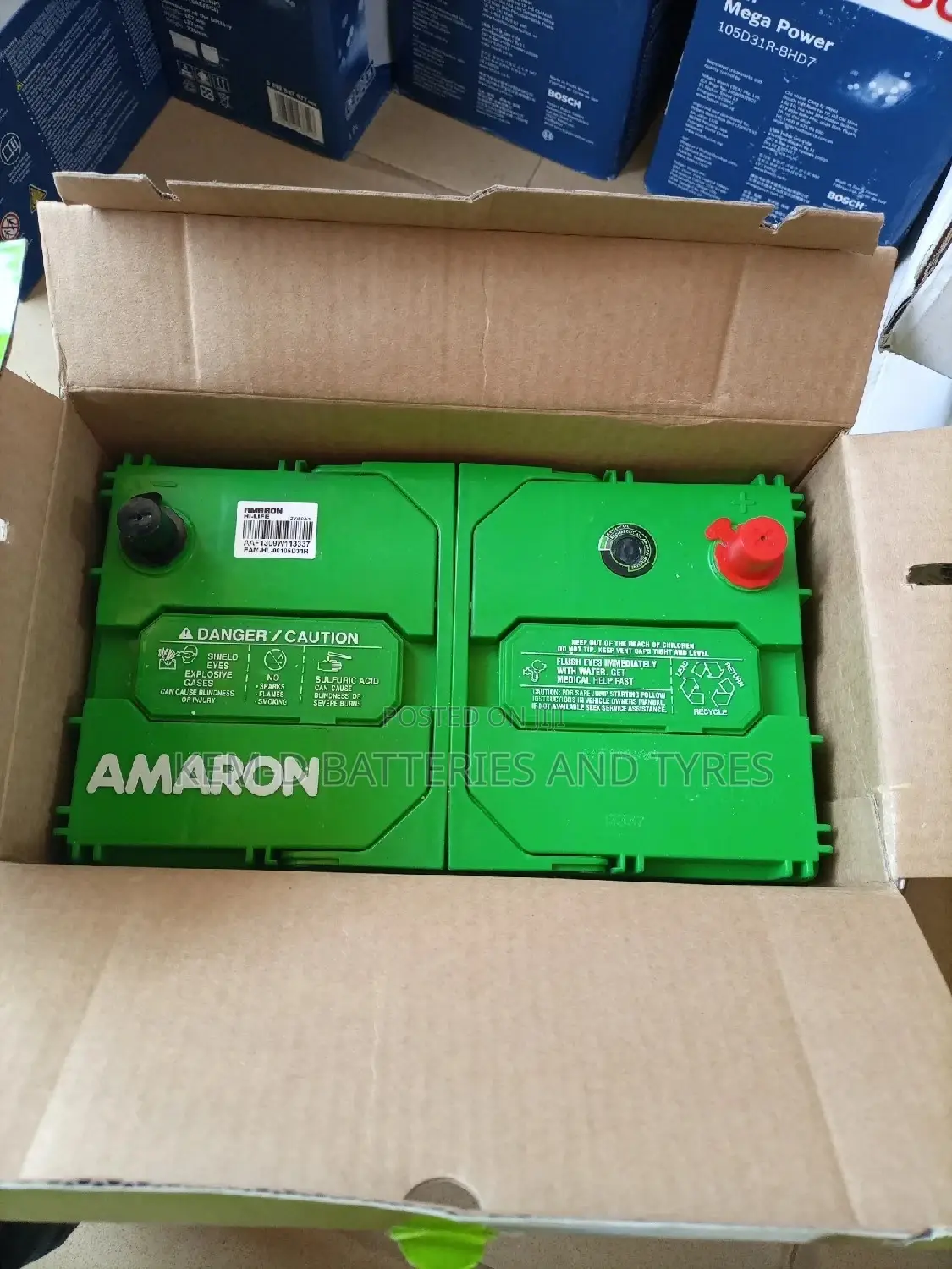 Original Amaron Battery - Positive Terminal On The Right