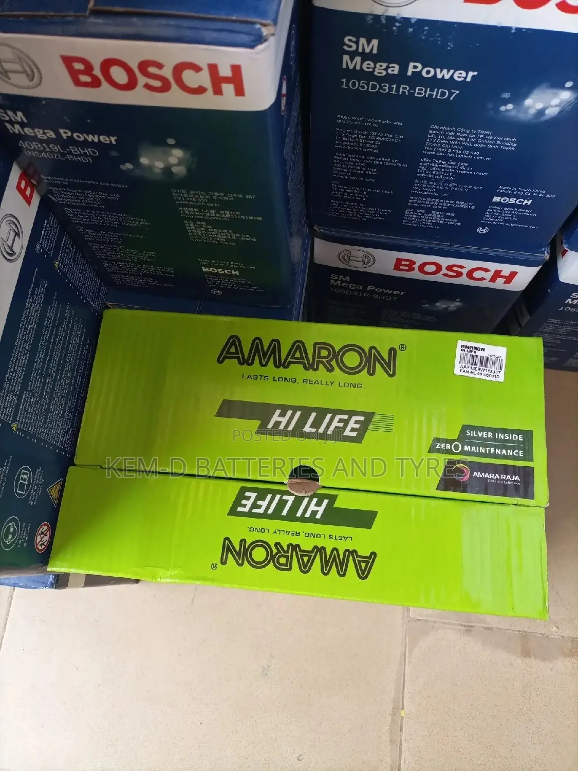 Original Amaron Battery - Positive Terminal On The Right