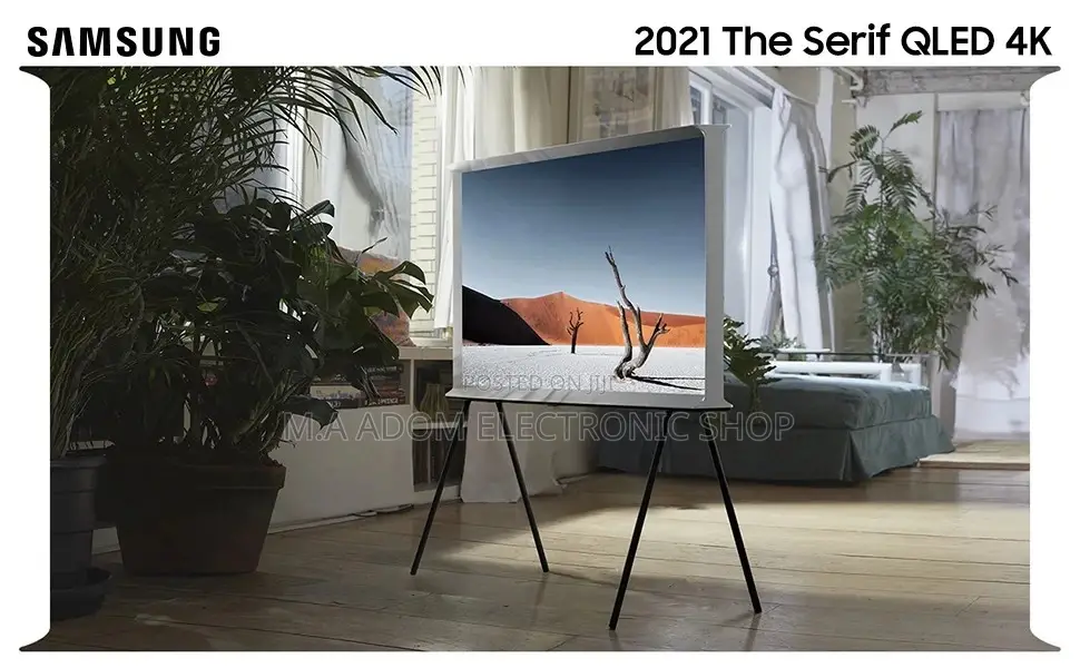 SAMSUNG 65 Inches LS01T the Serif QLED 4K HDR Smart TV 2021,