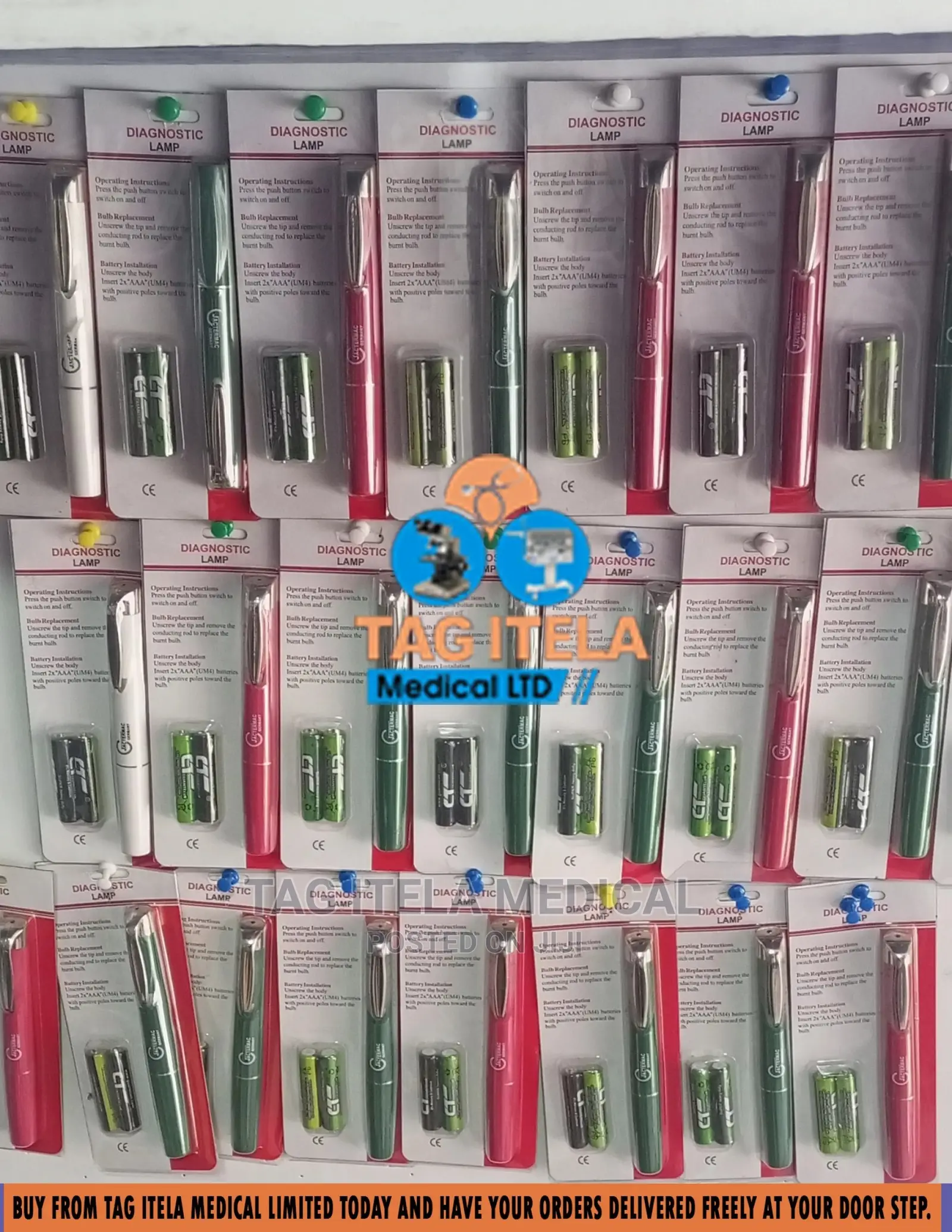 Pen Light Torch (Yellow Bulb)