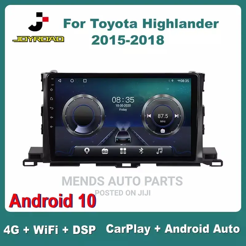 Toyota Highlander 2015 to 2018 Android Video Car Tape Syst