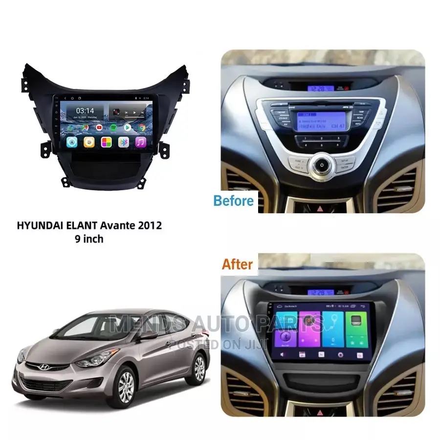 Hyundai Elantra 2012 to 2015 Android Video Car Tape System