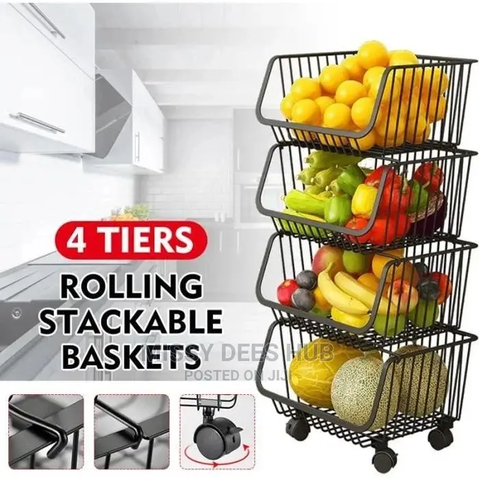 Rolling Wire Basket