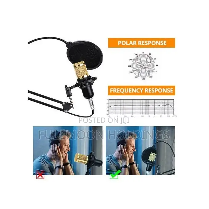 BM 800 Professional Studio Audio Condenser Microphone