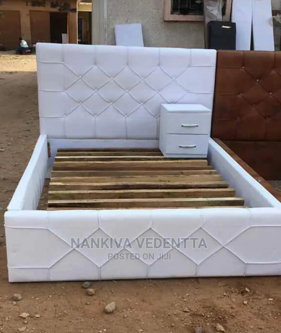 Double Bed With Side Drawer