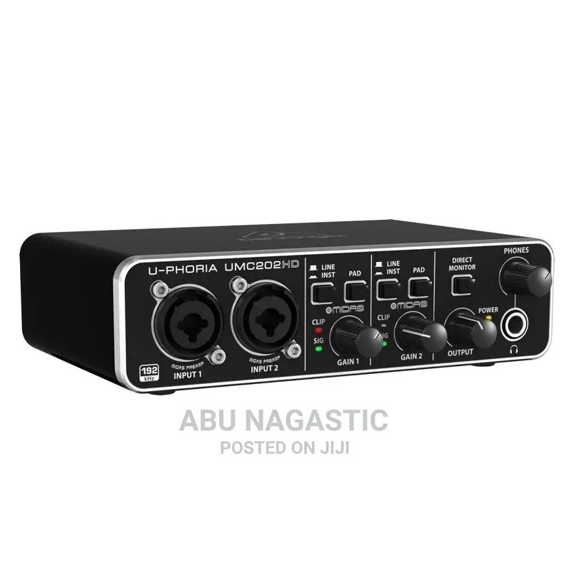Behringer U-Phoria Umc202hd Usb Audio Interface