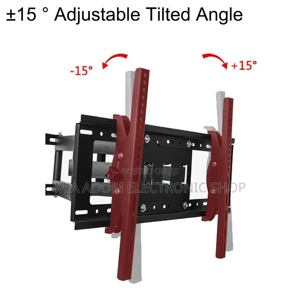33”-65” Double Arm Swivel Adjustable Tv Mount