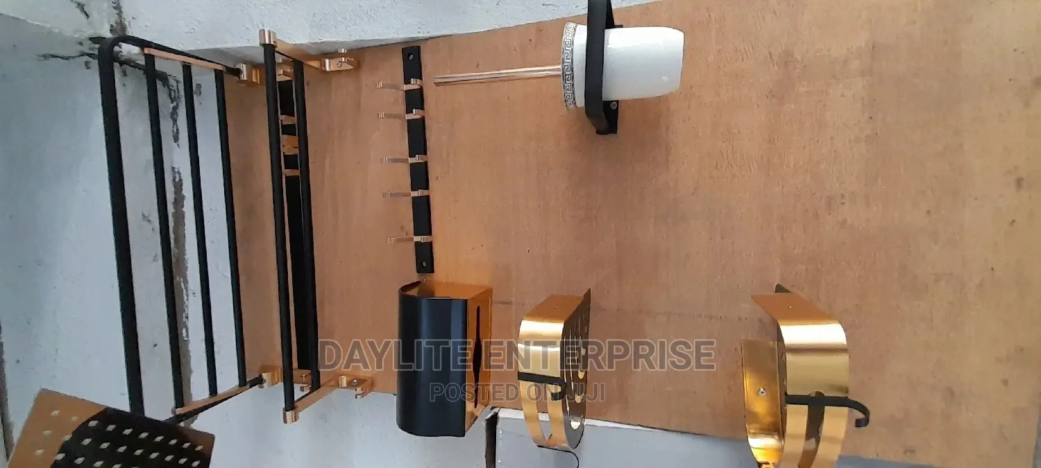 Black and Gold Bathroom Accessories