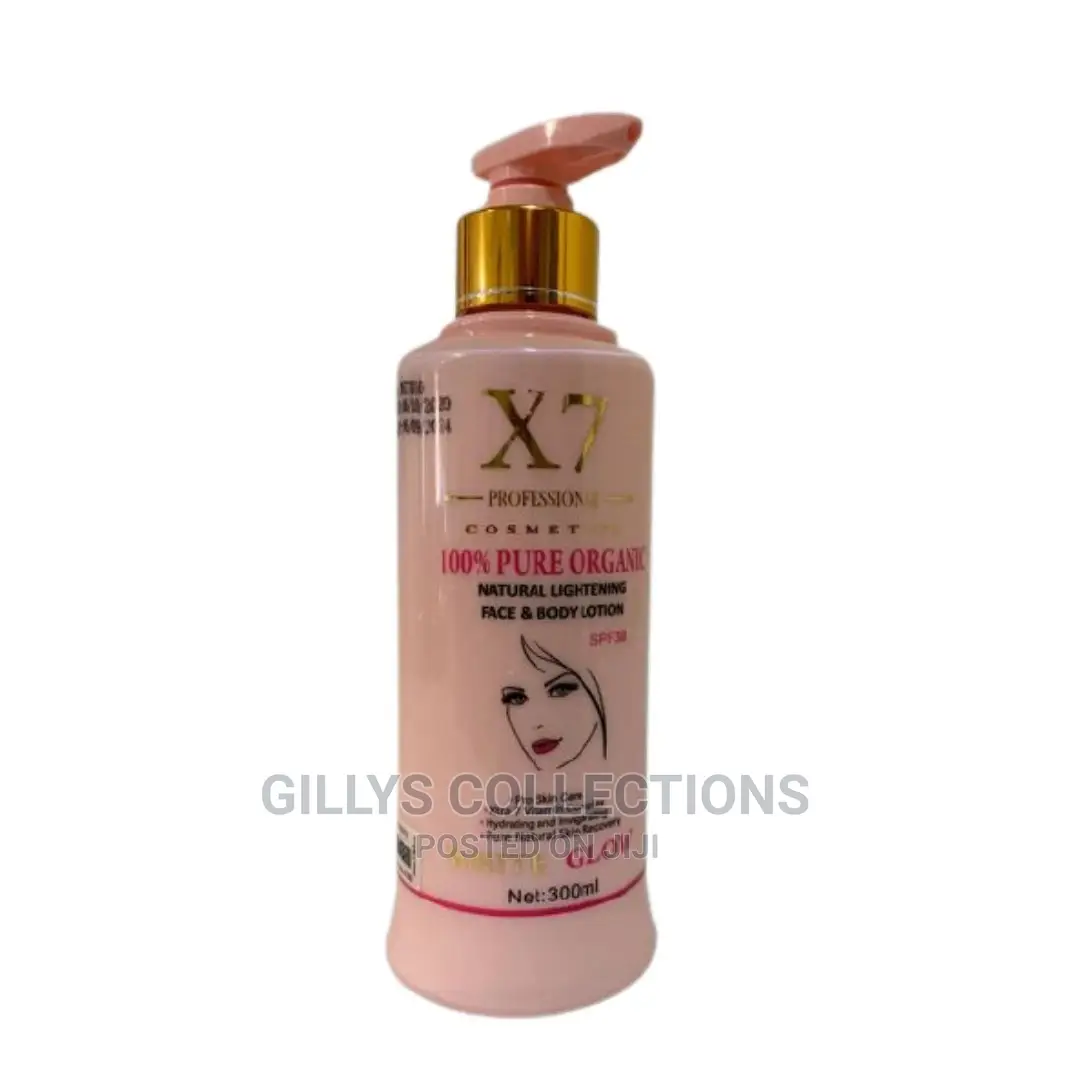X7 Pure Organic Natural Lighting Face and Body Lotion