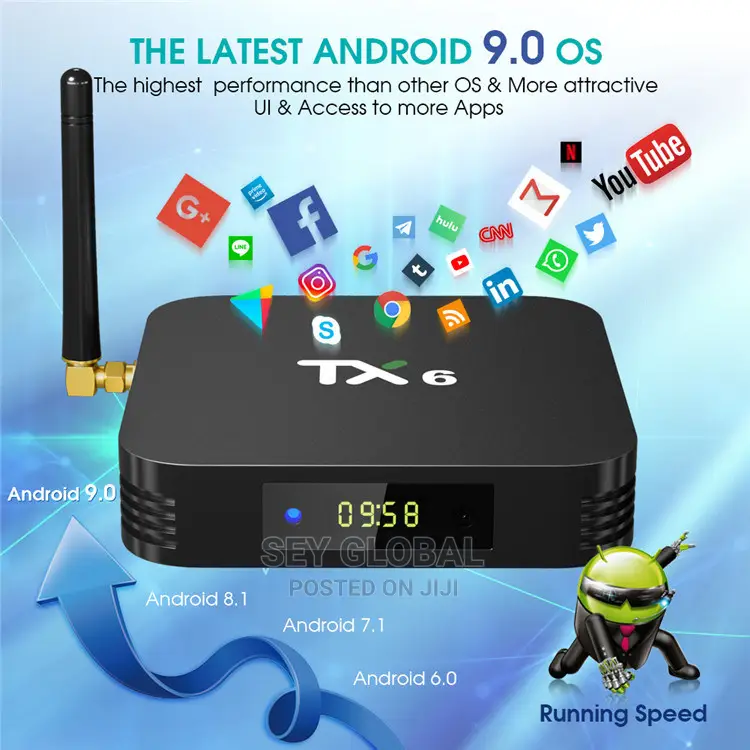 Tanix Tx6 Allwinner H6 Android 9.0 4gb/32gb 6K TV Box