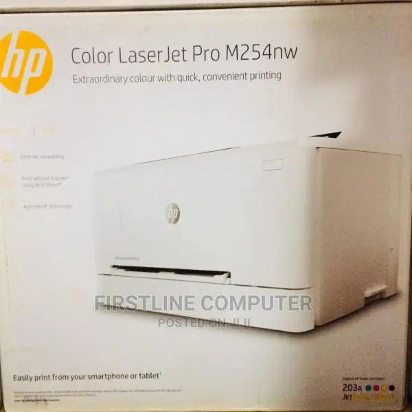 HP Color Laser Jet Pro M254NW Network and Wireless Printer