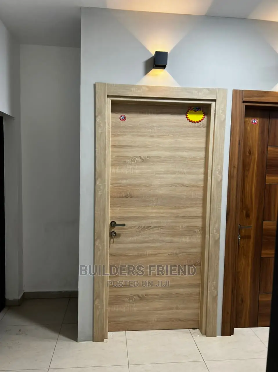 Heavy Wooden Fort Doors With Achitrave+Frame+All Accessories