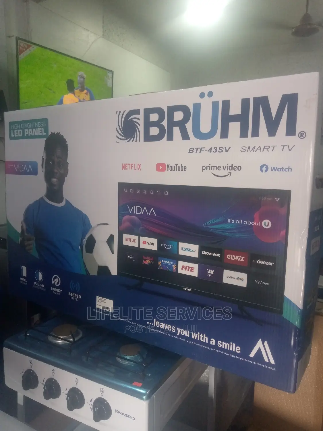 Smart Bruhm Tv 43"( With Netflix/Youtube)