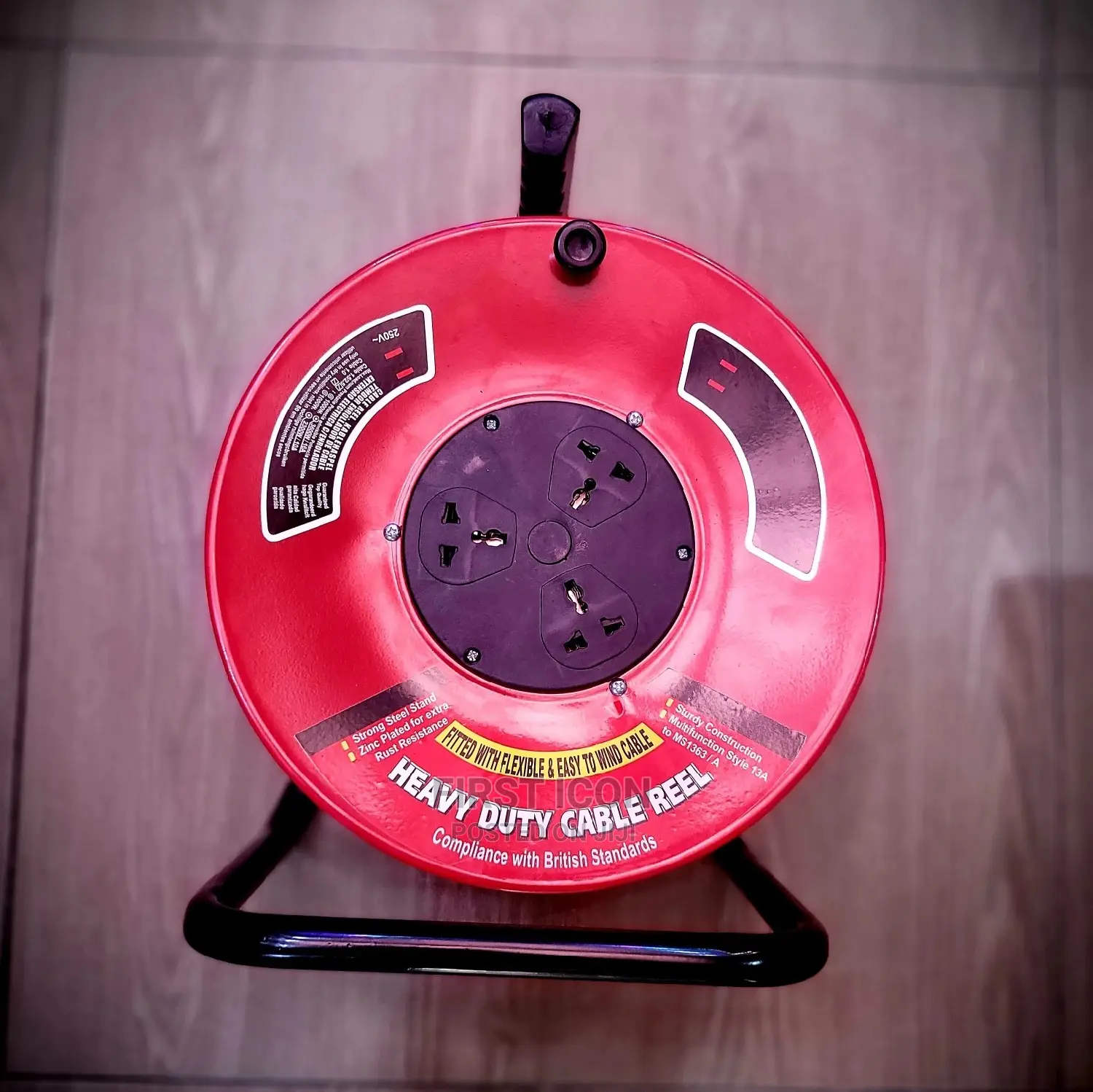 50m Industrial Electrical Extension Cable Reel
