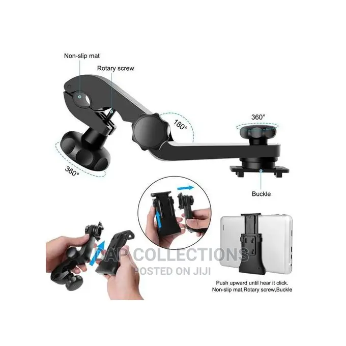 Adjustable Mobile Phone/Tablet Microphone Stand Clamp