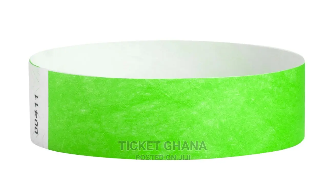 Green Tyvek Wristband Ticket