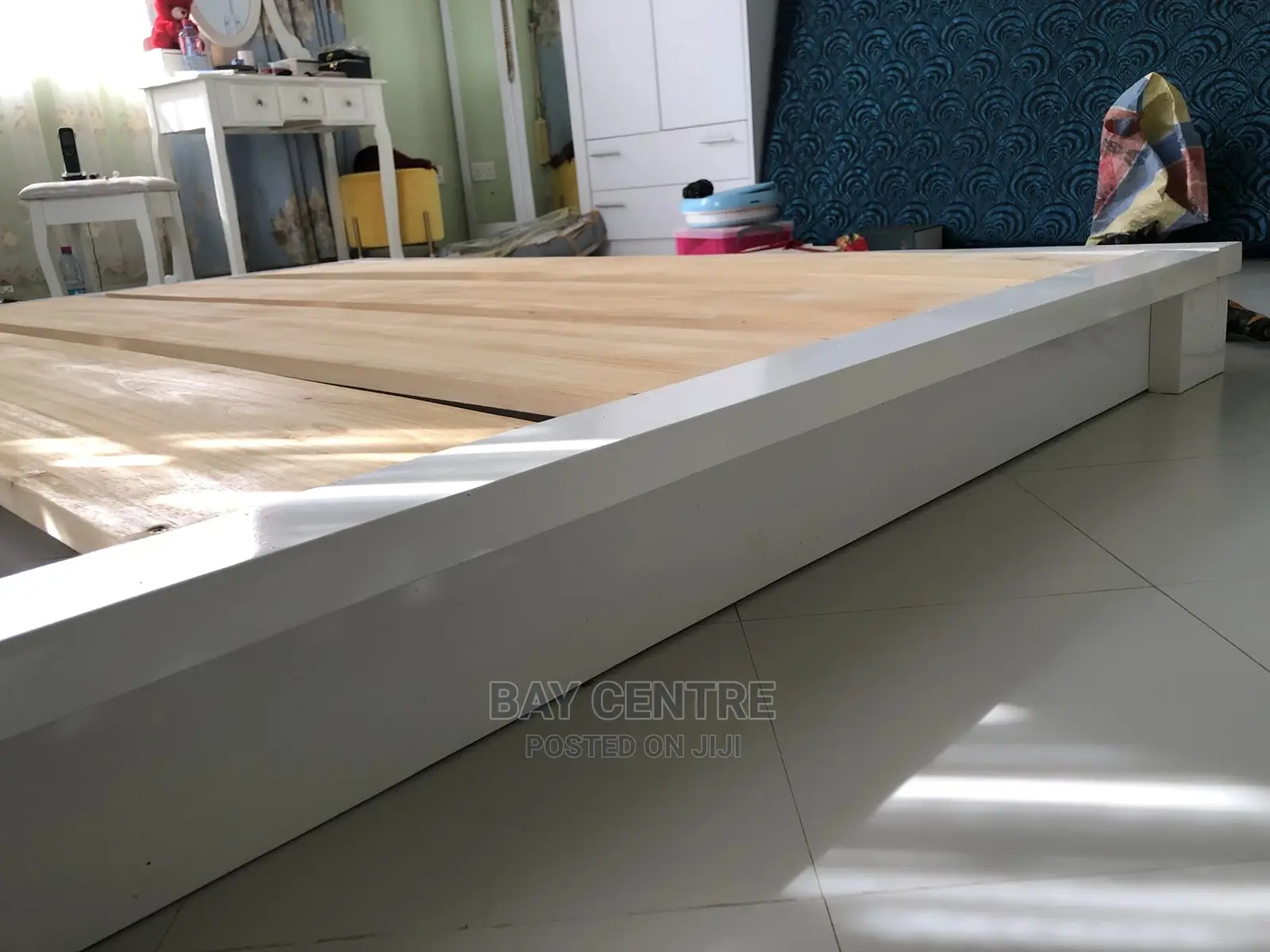 Flat Wooden Floor Bed