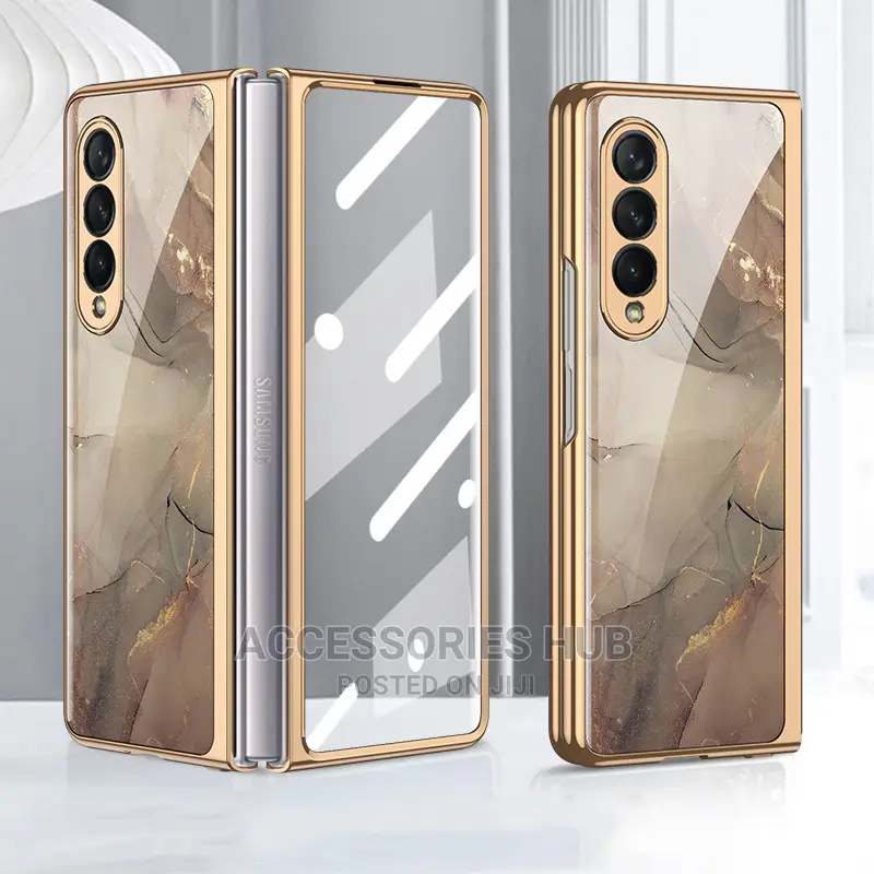 Z Fold 3 Luxury Cases With Inbuilt Tempered Glass Protector