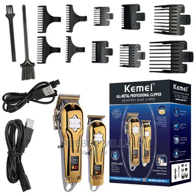 Two All Metal Cordless Hair Clipper Barbering Machine