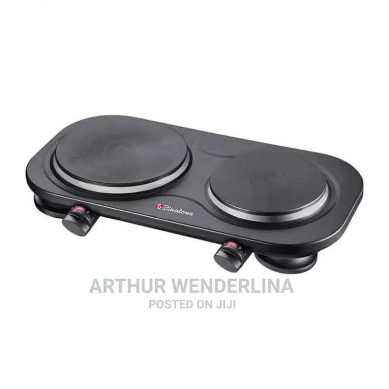 Binatone ECP-210 Electric Hot Plate – 2 Burner Black