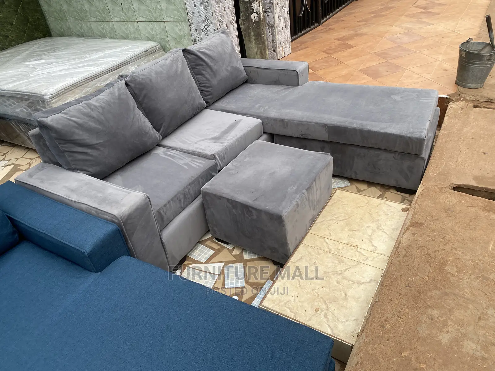 Comfortable Velvet Sofa Set . Free Delivery