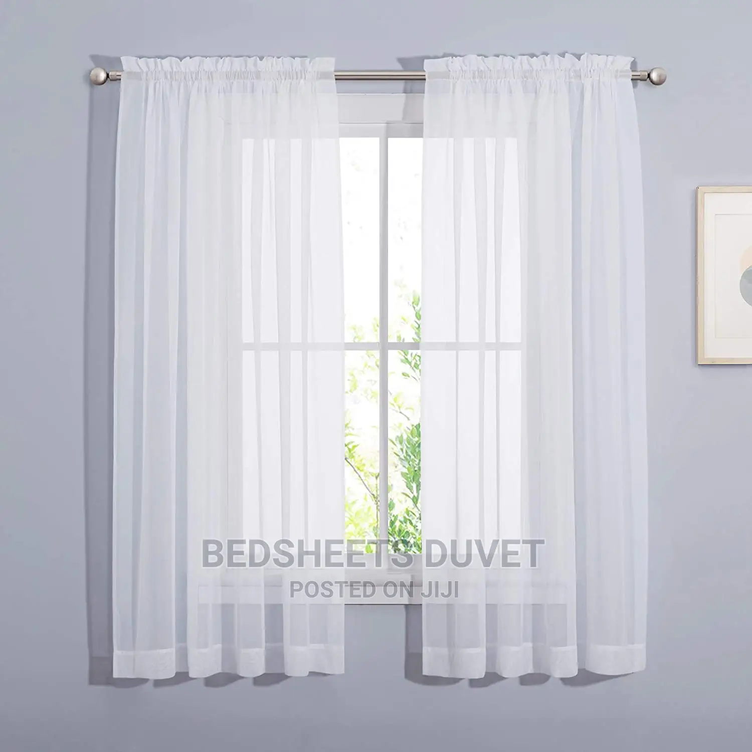 White Voile Curtains