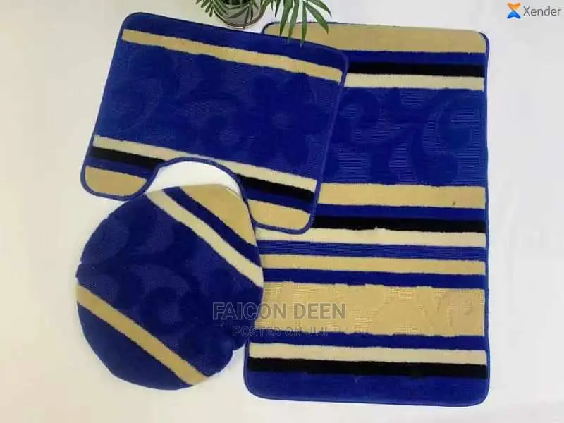 Bathroom Toilet Set Mat(Available in Diff Colors Design