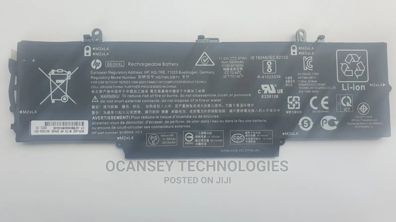 Original HP BE06XL Battery for HP Elitebook 1040 G4 Folio Se