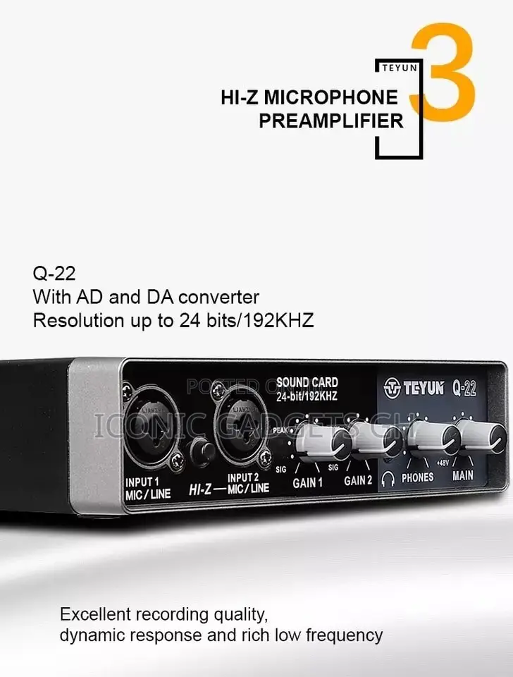 24bit Portable Audio Interface Souncard