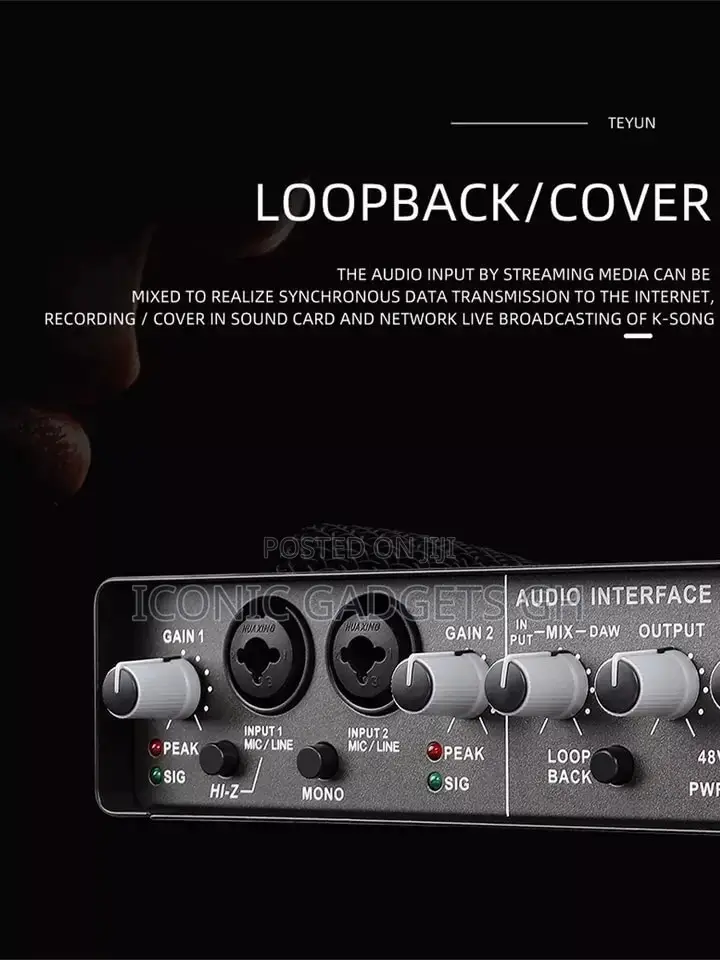 Brand New BMG-22 Portable 24bit Audio Interface Sound Card