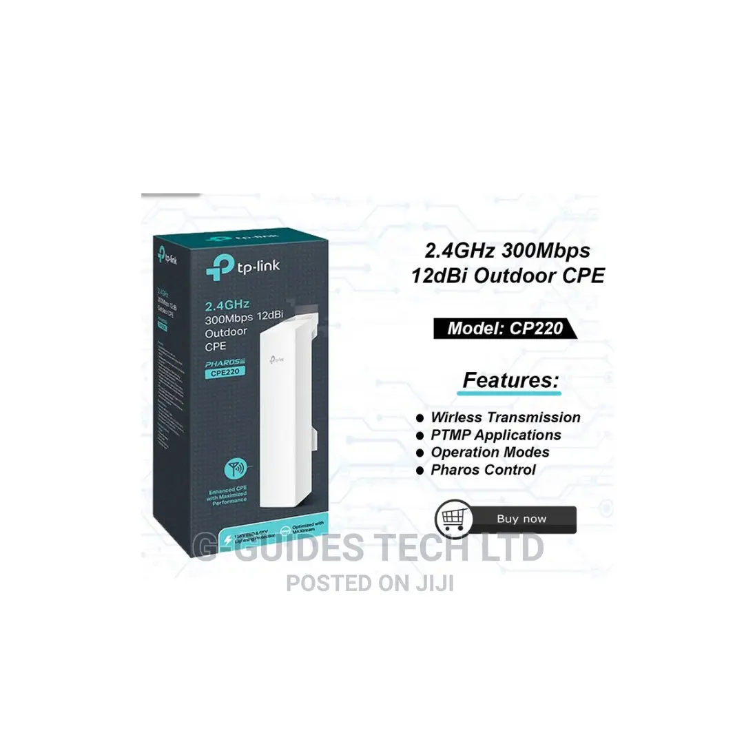 Tp-Link 2.4ghz 300mbps 12dbi Outdoor Cpe Access Point Cpe220